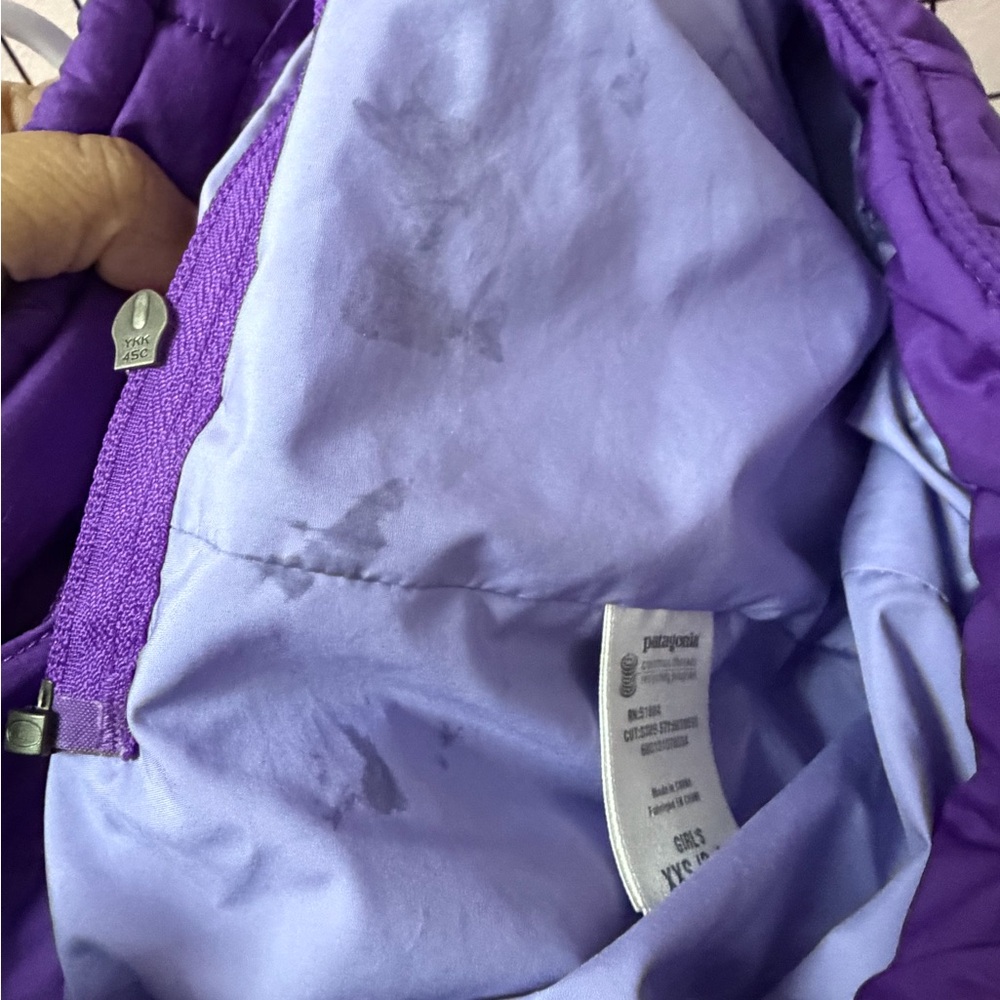 Patagonia Kids Vibrant Purple Puffer Jacket - Picture 6 of 6